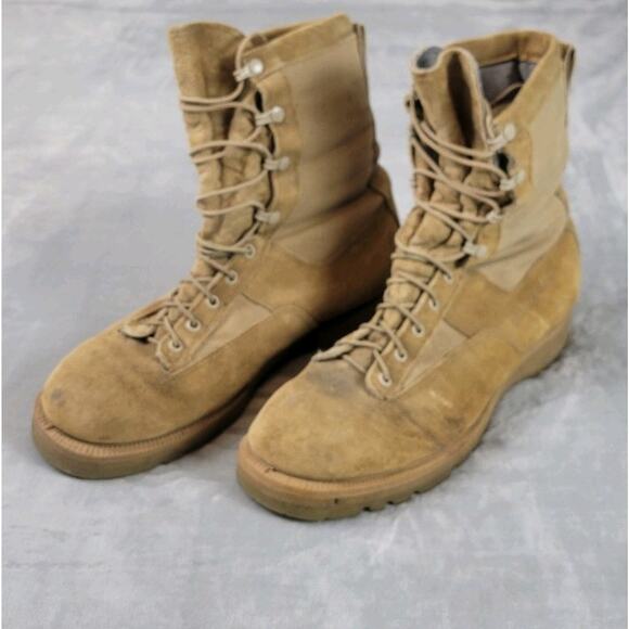 Belleville Desert Tan Gore-Tex Military Combat Boots Mens 11.5R best defense USA - Picture 1 of 13